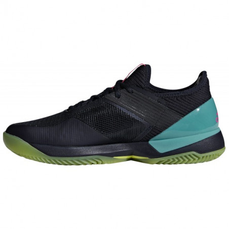 Chaussures ADIDAS Femme Adizero Ubersonic 3.0 Clay Marine/Rose/Turquoise AH 2018