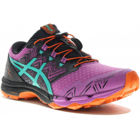 Chaussures Running ASICS Femme GEL-FUJITRABUCO SKY Violet / Vert PE 2021