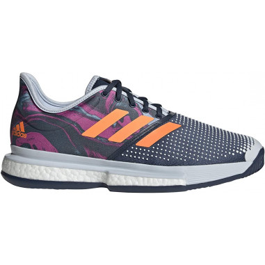 Chaussures ADIDAS Homme SOLECOURT PRIMEBLUE Toutes Surfaces Bleu/Orange PE 2021