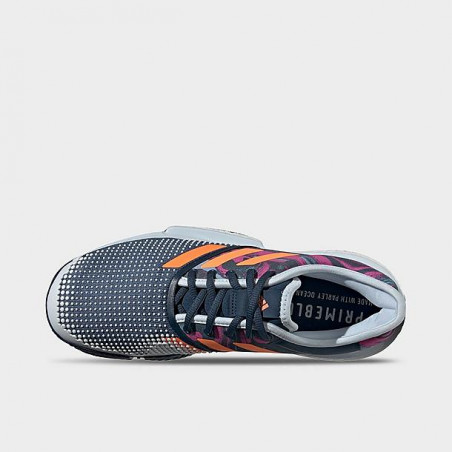 Chaussures ADIDAS Homme SOLECOURT M PRIMEBLUE Bleu / Orange / Rose PE 2021