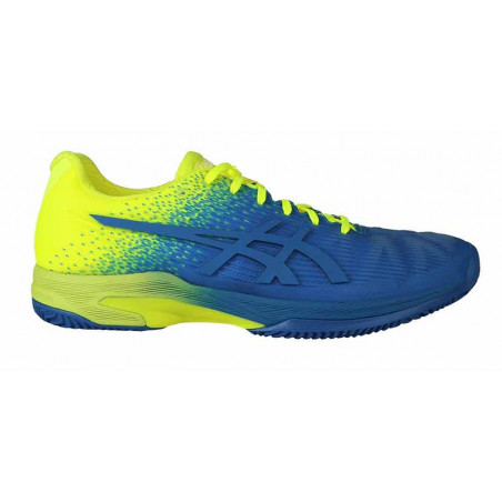 Chaussures ASICS Homme SOLUTION SPEED FF L.E. Terre Battue Indigo / Fluo AH 2018