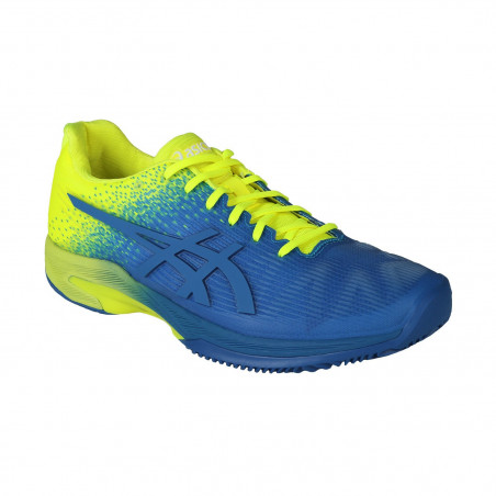 Chaussures ASICS Homme SOLUTION SPEED FF L.E. Terre Battue Indigo / Fluo AH 2018