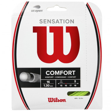 Cordage WILSON Sensation Confort 16 1.30mm Vert (12m)
