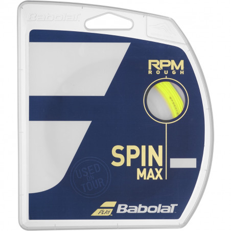Cordage BABOLAT RPM Blast Rought 1.30mm Jaune (12m)