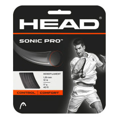 Cordage HEAD SONIC PRO 1.25mm 17 Noir (12 m)