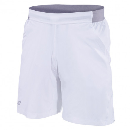 Short BABOLAT Garçon Performance Short Boy Blanc / Jaune PE 2019