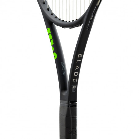 Raquette WILSON Blade 98 16X19 V7.0 Noir / Gris / Vert (305 g) 2019