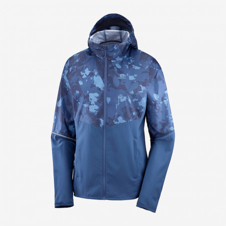 Veste Running SALOMON Femme Agile FZ Hoodie W Bleu PE 2020