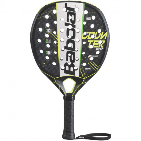 Raquette Padel BABOLAT COUNTER VIPER Noir / Jaune / Vert (365 g) 2020