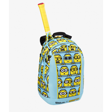 Sac à dos WILSON MINIONS 2.0 TOUR JR BACKPACK Bleu / Jaune PE 2022