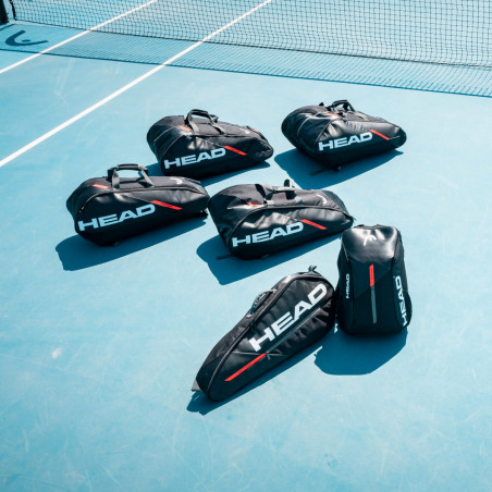 Sac de Tennis HEAD TOUR TEAM 12R Noir / Rouge PE 2022
