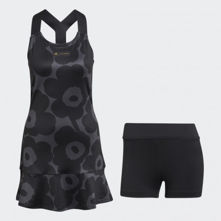Robe ADIDAS Femme avec Shorty MKO Y-DRESS Carbon / Noir AH 2021