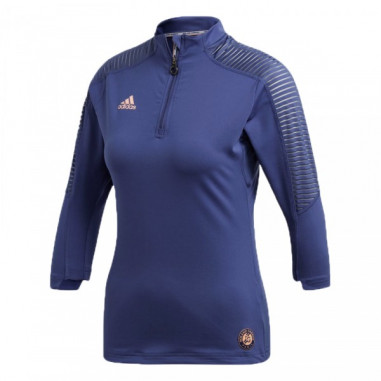 T-Shirt Manches 3/4 ADIDAS Femme Roland Garros 3/4 Bleu PE 2018