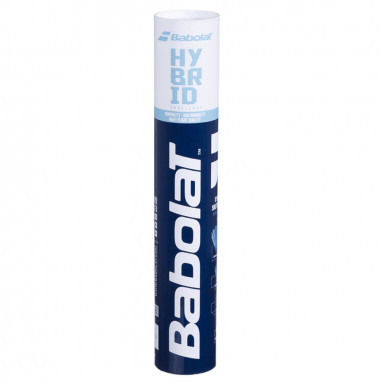 Boite de 12 Volants Plumes Badminton BABOLAT HYBRID SHUTTERCOCK