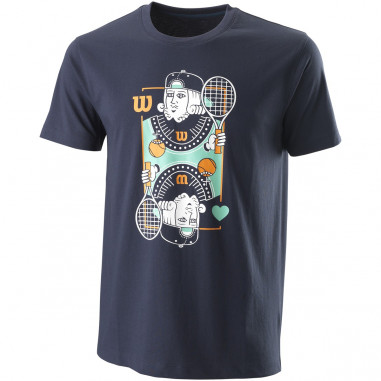 T-Shirt WILSON Homme M KING TECH Tee Turquoise 2021
