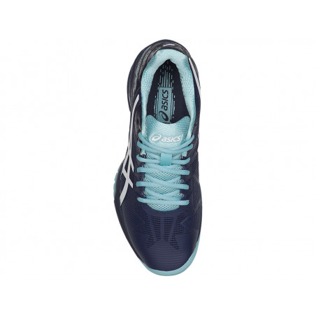 Chaussures ASICS Femme Gel-Solution Speed 3 Indigo / Blanc / Bleu  PE 2018