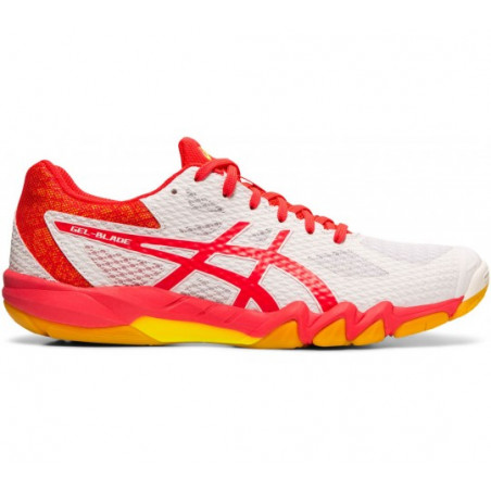 Chaussures ASICS Femme Gel-Blade 7 Indoor Blanc / Corail AH 2019