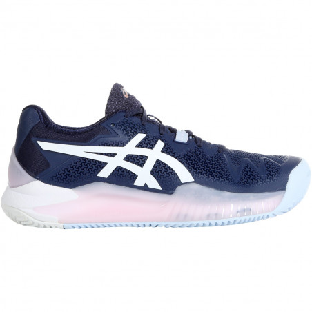 Chaussures ASICS Femme Gel-Resolution 8 Clay Marine / Rose PE 2020