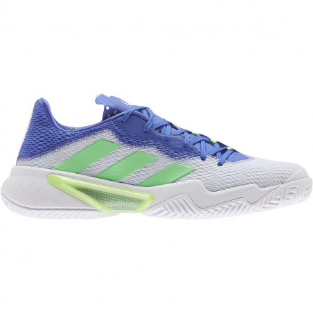 Chaussures ADIDAS Homme BARRICADE Blanc / Vert / Bleu AH 2021