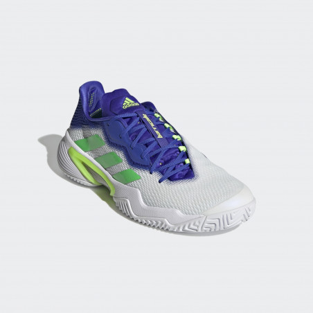 Chaussures ADIDAS Homme BARRICADE Blanc / Vert / Bleu AH 2021