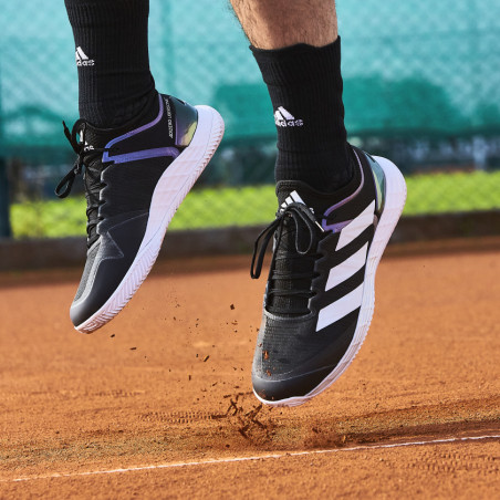Chaussures ADIDAS Homme ADIZERO UBERSONIC 4 Clay Noir / Violet PE 2021