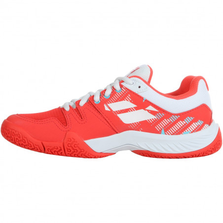 Chaussures Padel BABOLAT Femme Pulsa Hibiscus / Blanc PE 2020