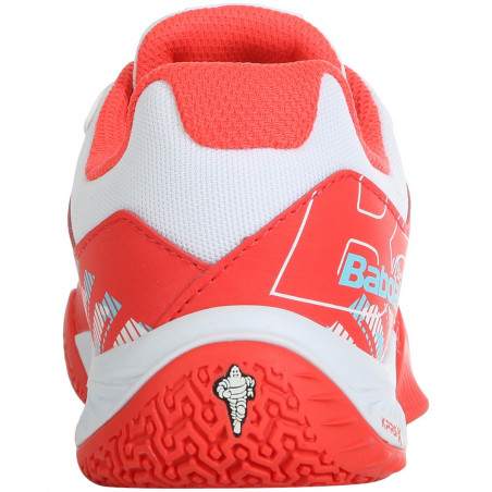 Chaussures Padel BABOLAT Femme Pulsa Hibiscus / Blanc PE 2020