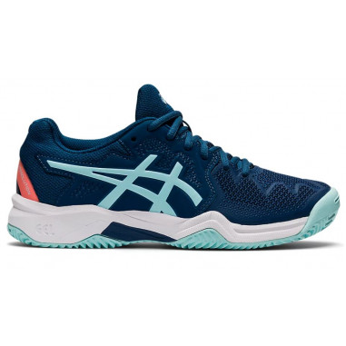 Chaussures ASICS Junior GEL-RESOLUTION 8 Terre Battue GS Bleu/Turquoise PE 2022
