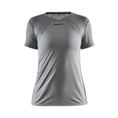 T-Shirt Running CRAFT Femme Vent Mesh SS Gris PE 2020