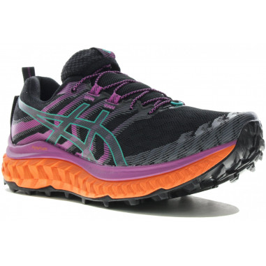 Chaussures Running ASICS Femme TRABUCO MAX Noir / Violet / Orange PE 2021