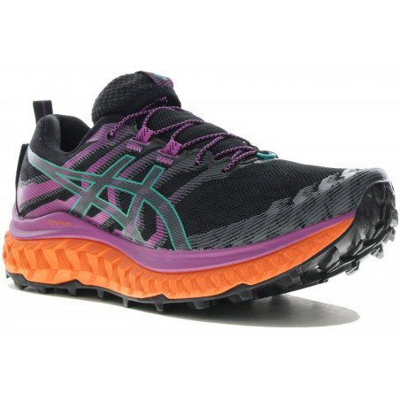 Chaussures Running ASICS Femme TRABUCO MAX Noir / Violet / Orange PE 2021