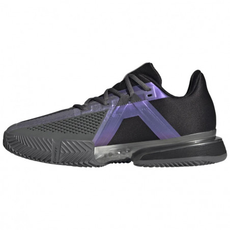 Chaussures ADIDAS Homme SoleMatch Bounce Terre Battue Noir / Violet PE 2021