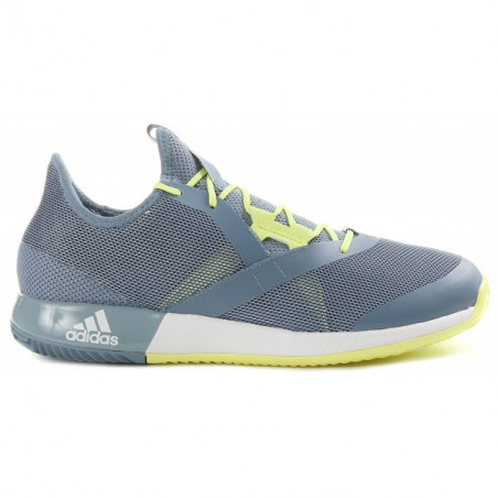 Chaussures ADIDAS Homme adizero Defiant Bounce Bleu Gris / Jaune PE 2018
