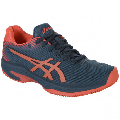 Chaussures ASICS Femme Solution Speed FF Clay Terre Battue Indigo/Papaye PE 2019
