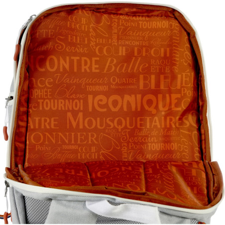 Sac à dos WILSON SUPER TOUR BACKPACK RG Gris / Blanc / Marron PE 2022