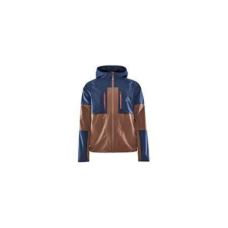Veste à capuche Running CRAFT Homme PRO TRAIL HYDRO JACKET Marron / Bleu AH 2022