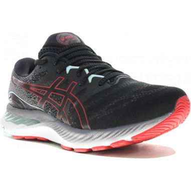 Chaussures Running ASICS Homme GEL-NIMBUS 23 Noir / Rouge AH 2021