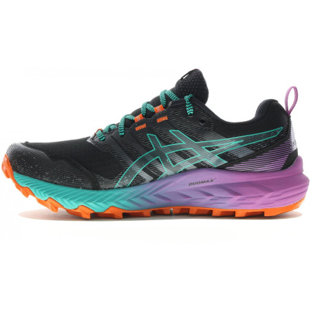 Chaussures Running ASICS Femme GEL-TRABUCO 9 Noir / Gris / Vert PE 2021