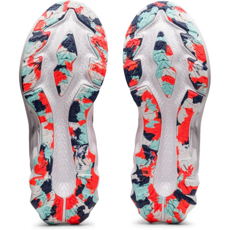 Chaussures Running ASICS Femme NOVABLAST Blanc / Fushia / Bleu AH 2021