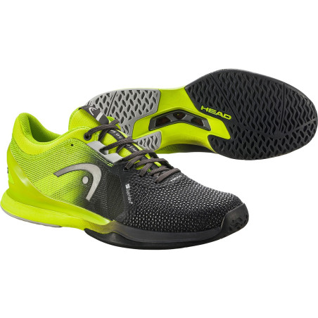 Chaussures HEAD Homme SPRINT PRO 3.0 SF Noir / Vert Fluo 2021