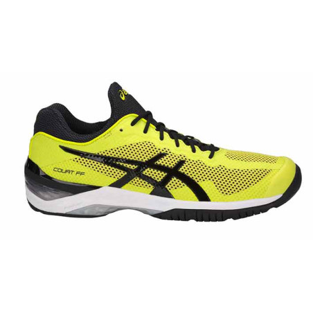 Chaussures ASICS Homme Court FF All Court Jaune / Noir PE 2018