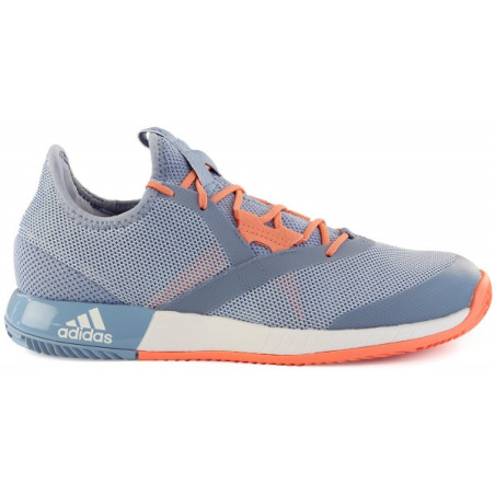 Chaussures ADIDAS Femme adizero Defiant Bounce Terre Battue Bleu/Corail PE 2018
