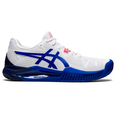 Chaussures ASICS Femme GEL-RESOLUTION 8 Blanc / Bleu AH 2021