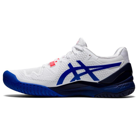 Chaussures ASICS Femme GEL-RESOLUTION 8 Blanc / Bleu AH 2021