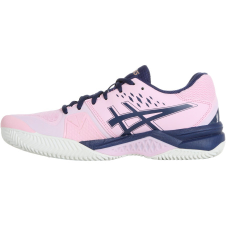 Chaussures ASICS Femme Gel-Challenger 12 Terre Battue Rose / Marine PE 2020