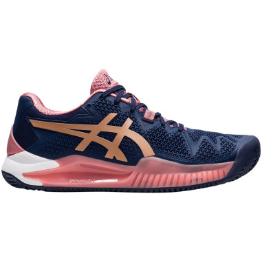 Chaussures ASICS Femme GEL-RESOLUTION 8 Terre Battue Violet/Rose/Blanc AH 2021