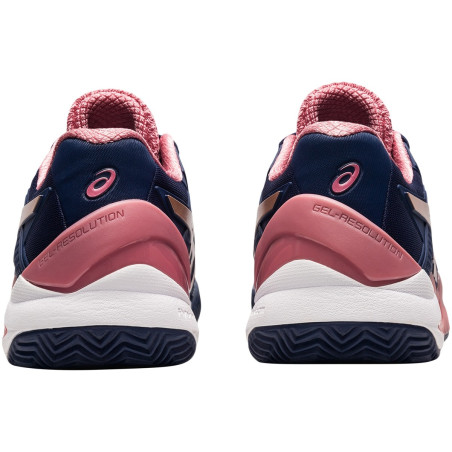 Chaussures ASICS Femme GEL-RESOLUTION 8 CLAY Violet/ Rose / Blanc AH 2021
