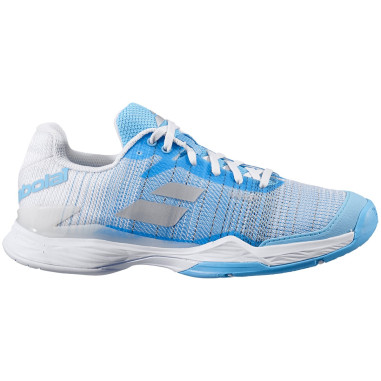 Chaussures BABOLAT Femme JET MACH II Toutes Surfaces Blanc / Bleu AH 2020