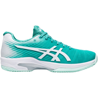Chaussures ASICS Femme Solution Speed FF Terre Battue Cyan / Blanc AH 2020