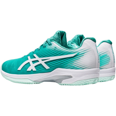 Chaussures ASICS Femme Solution Speed FF Terre Battue Cyan / Blanc AH 2020